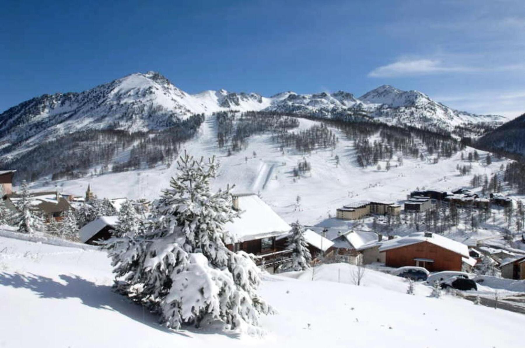 Residence Anges - Grand Studio Coin Montagne Sur Les Pistes - Balcon - Belle 424 Montgenèvre Eksteriør billede